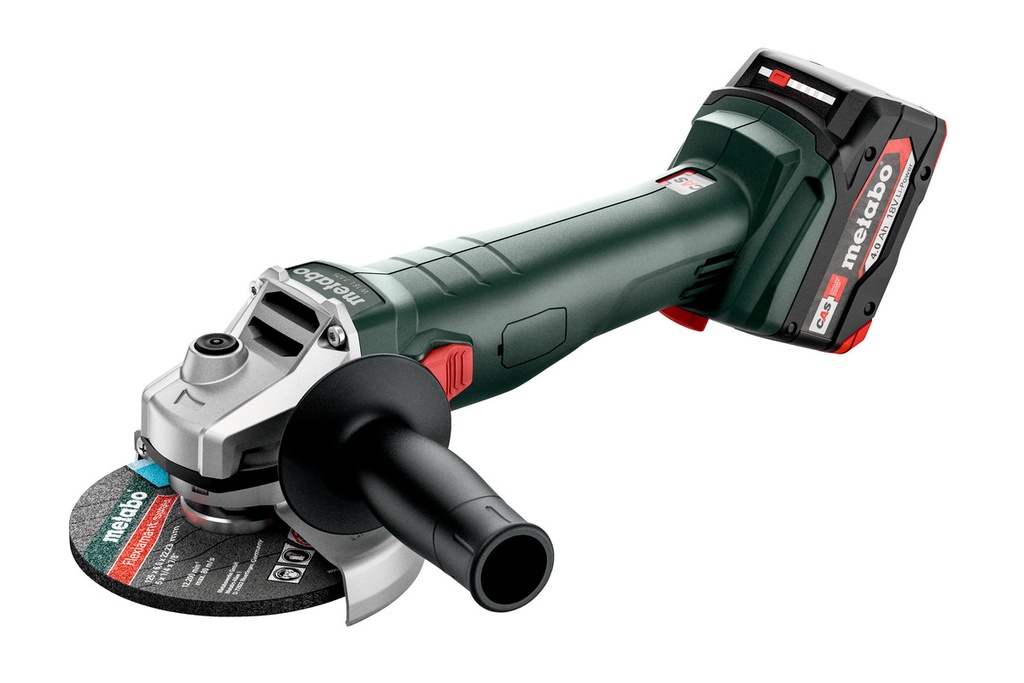 AMOLADORA ANGULAR DE BATERIA METABO W 18 7-125 (2x Li-POWER 4.0 Ah)