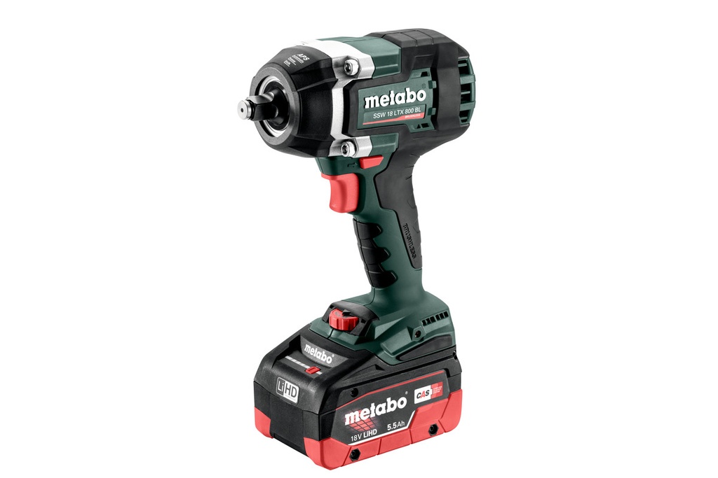 ATORNILLADOR DE IMPACTO DE BATERIA METABO SSW 18 LTX 800 BL (2x LiHD 5.5 Ah)