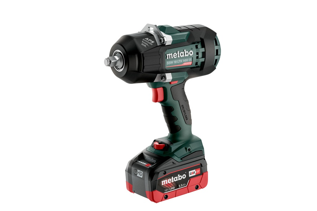 ATORNILLADOR DE IMPACTO DE BATERIA METABO SSW 18 LTX 1450 BL (2x LiHD 5.5 Ah)