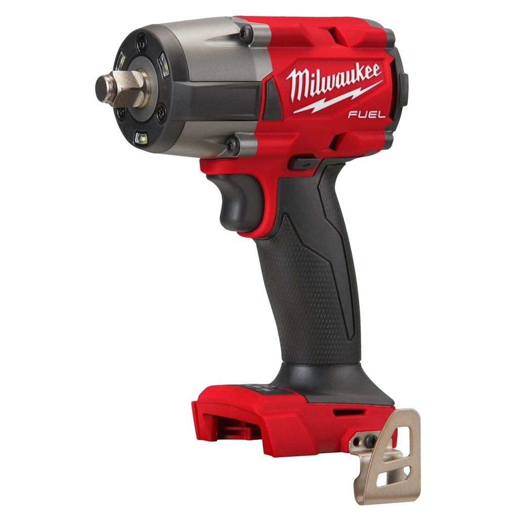 LLAVE DE IMPACTO DE PAR MEDIO M18 FUEL™, RECEPCIÓN 1/2" CON ANILLO DE FRICCIÓN, 4 MODOS, MÁXIMO PAR DE DESAPRIETE 881NM, MÁXIMO PAR DE APRIETE 745NM, ANCHO DE LA CABEZA 68MM, LONGITUD TOTAL 152MM, ILUMINACIÓN LED SIN SOMBRAS. SE SUMINISTRA EN VERSIÓN CERO, SIN BATERÍAS NI CARGADOR, EN HD-BOX M18FMTIW2F12-0X