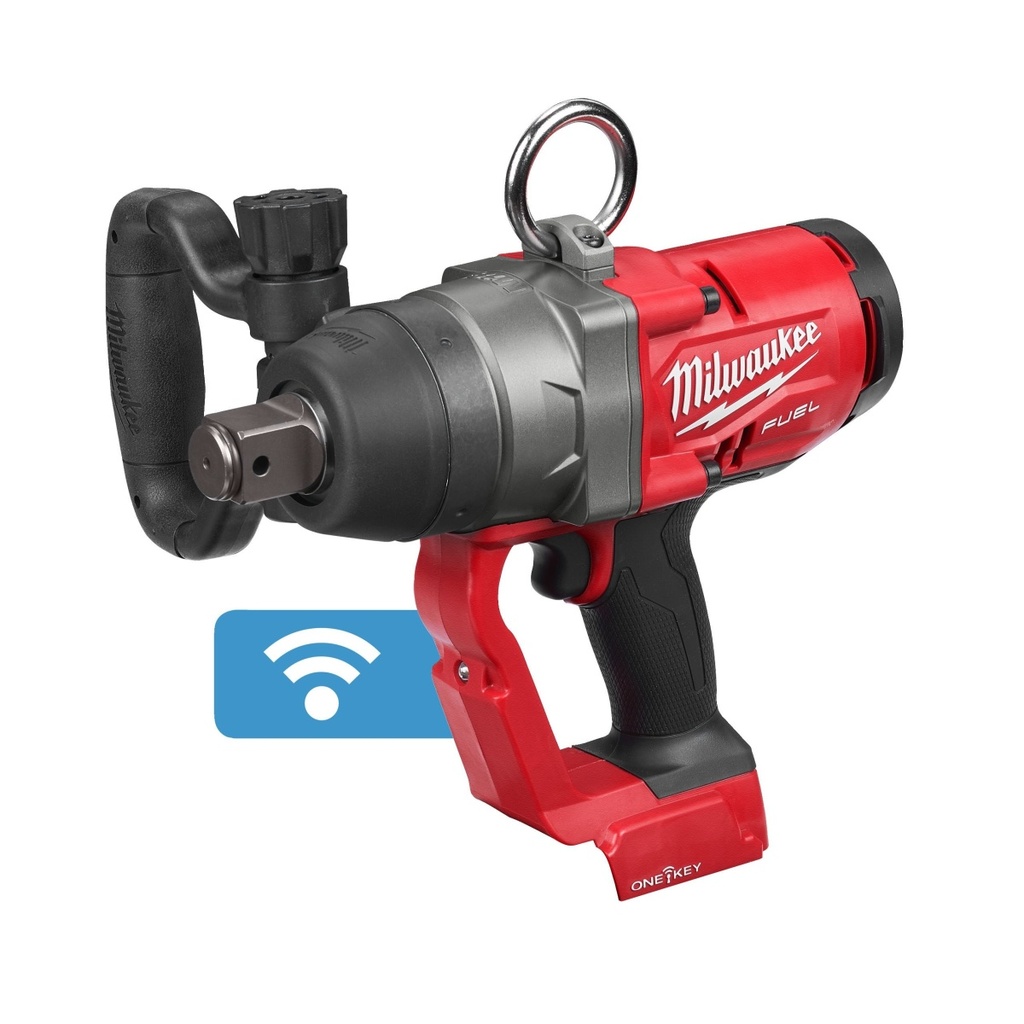 LLAVE DE IMPACTO DE ALTO PAR M18 FUEL™ ONE-KEY™, RECEPCIÓN 1" CON ANILLO DE FRICCIÓN, 4 MODOS, MÁXIMO PAR DE APRIETE 2033NM, MÁXIMO PAR DE DESAPRIETE 2400NM. SE SUMINISTRA EN VERSIÓN CERO, SIN BATERÍAS NI CARGADOR, EN HD-BOX M18ONEFHIWF1-0X