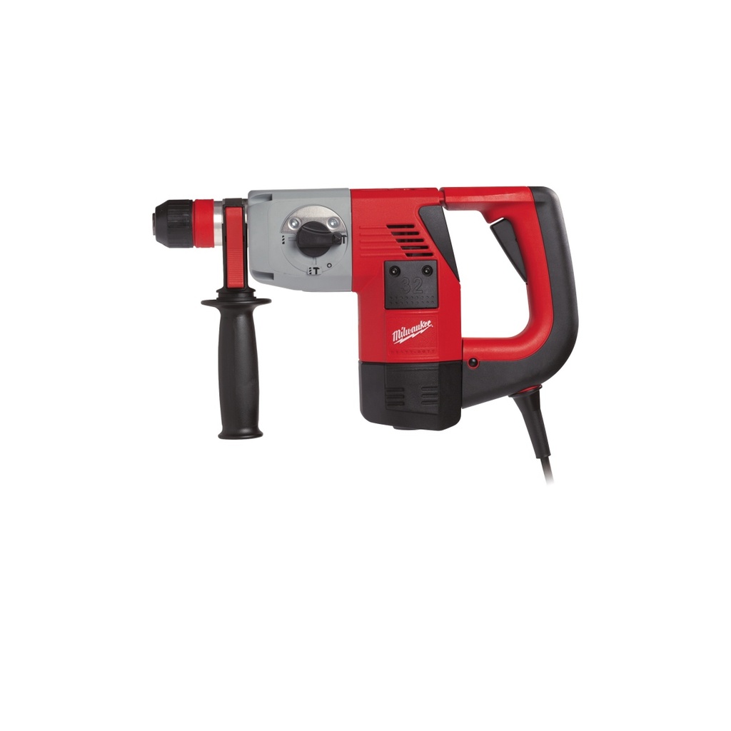 MARTILLO COMBINADO DE 900W, DISEÑO EN L, 3 MODOS, CAPACIDAD MÁXIMA 32MM, AVS, SDS-PLUS, FIXTEC™, 3,8J DE ENERGÍA DE IMPACTO, 0-4500BPM, 0-800RPM. SE SUMINISTRA EN KITBOX PLH32XE