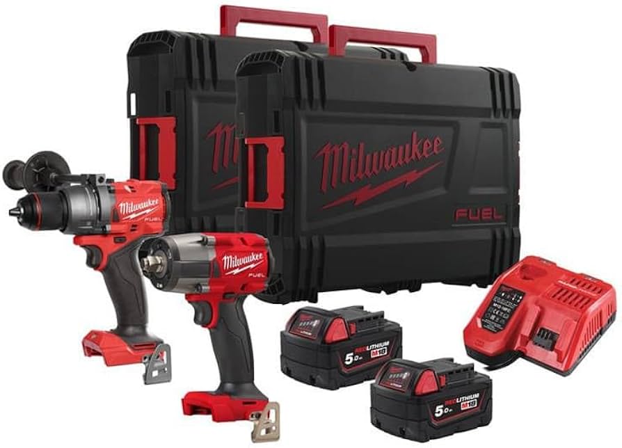 POWERPACK MILWAUKEE M18 FPP2F3-502X (M18 FPD3 + M18 FMTIW2F12 + 2x M18B5 + M12-18FC + 2x HD-BOXES)   