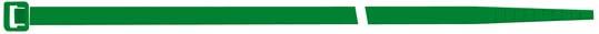 ABRAZADERA NYLON COLOR VERDE 4,5X280 MM 100UDS. SAPI