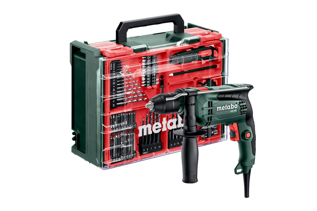 TALADRO DE PERCUSION METABO SBE 650 SET