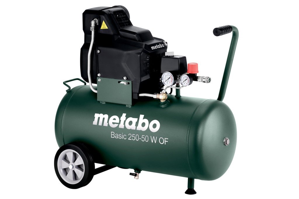 COMPRESOR METABO BASIC 250-50 W OFC+ JUEGO DE HERRAMIENTAS NEUMÁTICAS LPZ 4