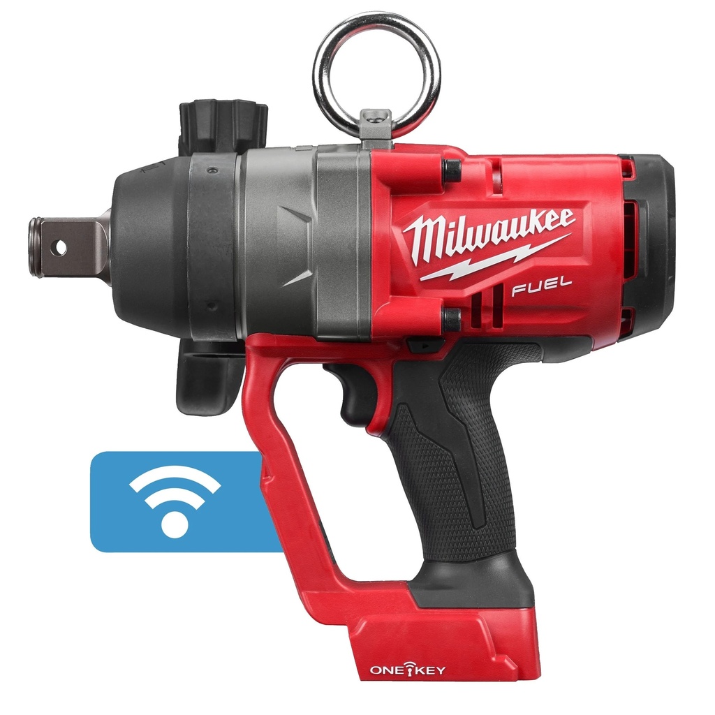 LLAVE DE IMPACTO DE ALTO PAR M18 FUEL™ ONE-KEY™, RECEPCIÓN 1" CON ANILLO DE FRICCIÓN, 4 MODOS, MÁXIMO PAR DE APRIETE 2033NM, MÁXIMO PAR DE DESAPRIETE 2400NM. SE SUMINISTRA EN VERSIÓN CERO, SIN BATERÍAS NI CARGADOR M18ONEFHIWF1-0