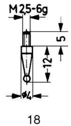 CALIBRE DE MEDICION ACEROTIPO 18/ 2.0MM  KÄFER