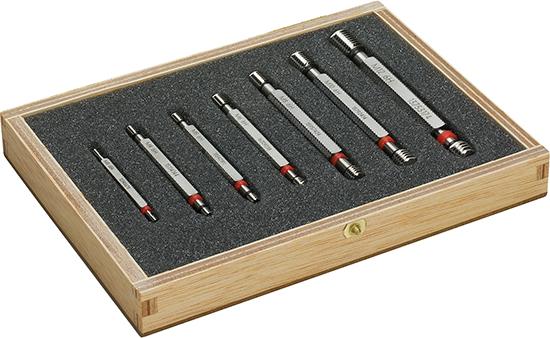 CALIBRES MACHO EN CAJA   DE MADERA M3 - M12  BOSS