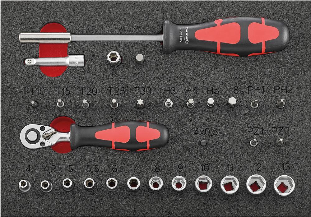 MÓDULO HTA 2/9           LLAVE DE VASO 1/4" FORMAT