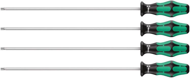 JUEGO DE DESTORNILLADORESCON FUNCION DE FIJACIONTX-HF20-30X300MM4 PIEZAS  WERA