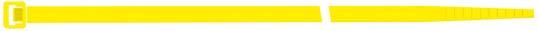 ABRAZADERA NYLON COLOR AMARILLO 100UDS. SAPI