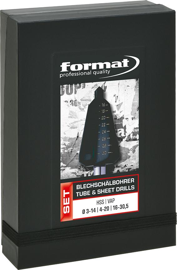 JGO BROCAS CONICAS PARA  CHAPA HSS 3-30,5MM EN ENVASE SOSTENIBLE FORMAT