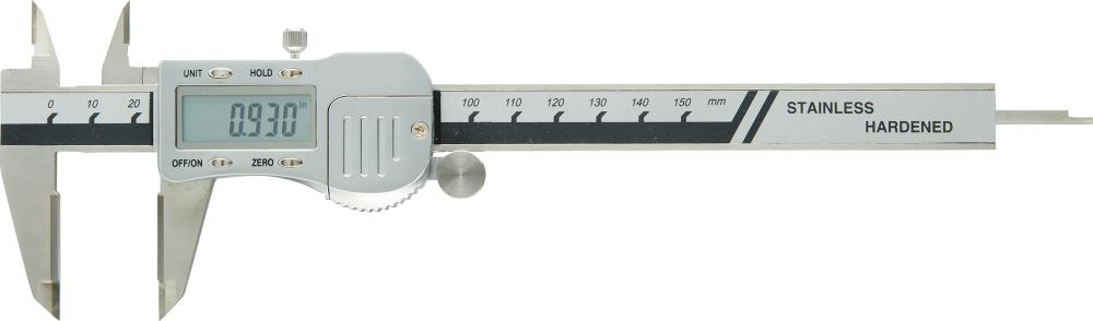 PIE DE REY DIGITAL 150 MM CON SUPERFICIES DE MEDICIÓN DE METAL DURO FORTIS