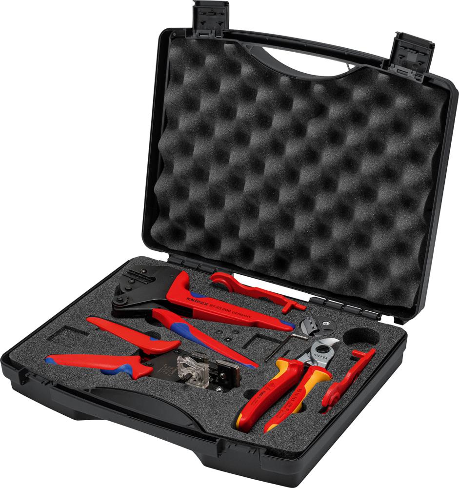 MALETA PORTAHERRAMIENTAS 7 PIEZAS FOTOVOLTAICA MC4 97 91 04 V02 KNIPEX KNIPEX
