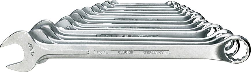 JUEGO DE LLAVES COMBINADAS EN PULGADAS AMERICANAS 5/16"-1.1/4" GEDORE