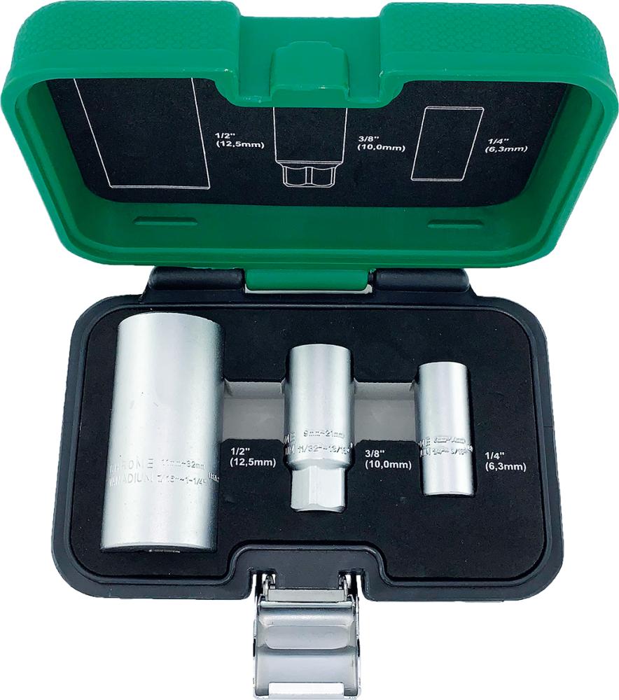 VASO LLAVE DE VASO 3 PZAS . 6-32MM FORTIS