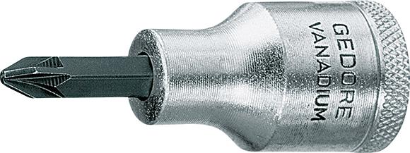 LLAVE DE VASO CON PUNTA DE ATORNILLAR 1/2" PZ GEDORE 