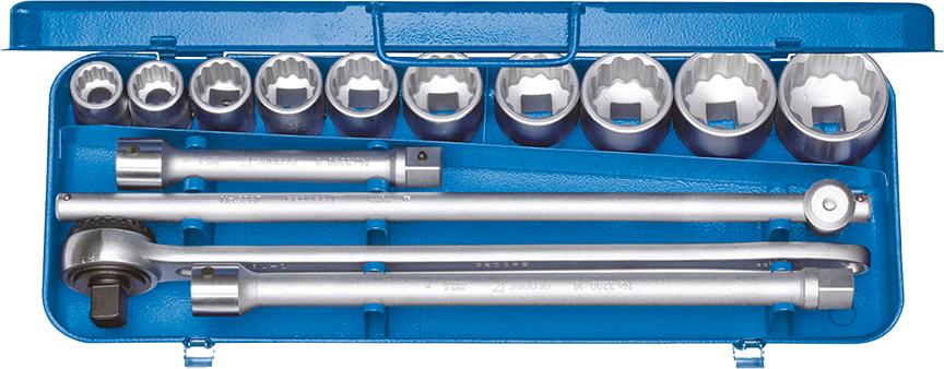 JUEGO DE LLAVES DE VASO 3/4" 14 PIEZAS D32 EAU-2 GEDORE