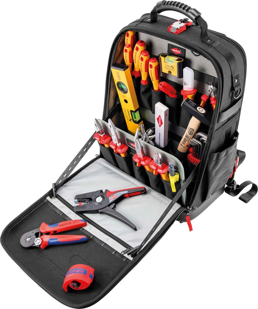 SURTIDO DE HERRAMIENTAS ELECTRICISTA DE 30 PIEZAS EN MOCHILA KNIPEX
