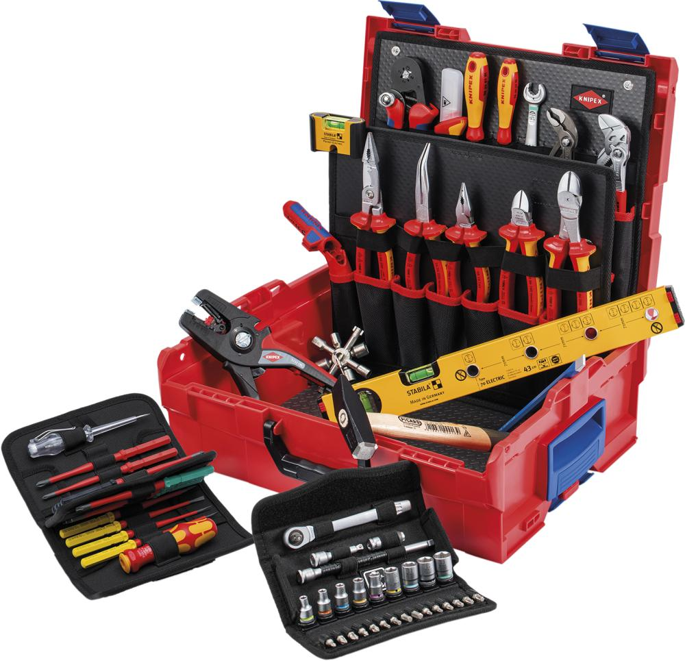 MALETA HERRAMIENTAS L-BOXX 65 PIEZAS, ELECTRÓNICA KNIPEX