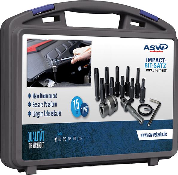 SURTIDO DE PUNTAS 7/16" DE FUERZA 18 PIEZAS TORX ASW