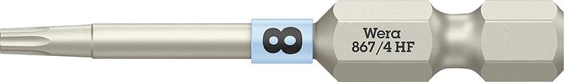 PUNTA DUREZA TENAZ 1/4" DIN 3126 E6,3 50MM TORX FUNCIÓN RETENCIÓN WERA