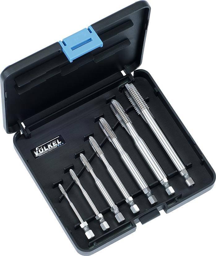 JUEGO DE MACHOS DE CORTAR HSSE HEXDRIVE M3-12 /FORMA B VÖLKEL