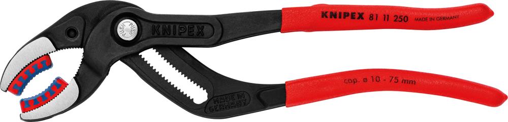 ALICATES DE MONTAJE DE SIFÓN PULIDOS 250MM CON MORDAZAS KNIPEX