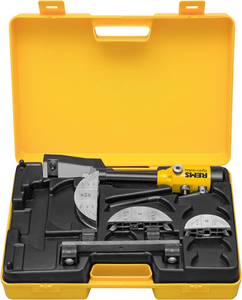 CONJUNTO DOBLADORA TUBO MANUAL HIDRÁULICO 15-18-22 HYDRO-SWING INOX REMS