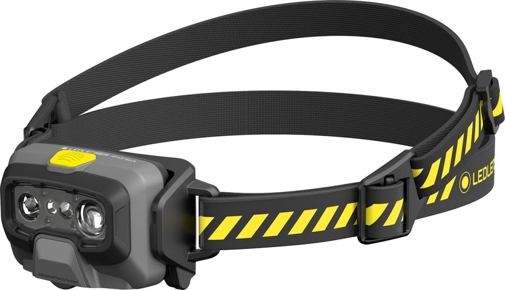 LINTERNA DE CASCO DE BATERÍA HF6R WORK YELLOW 20-800 LUMEN LEDLENSER