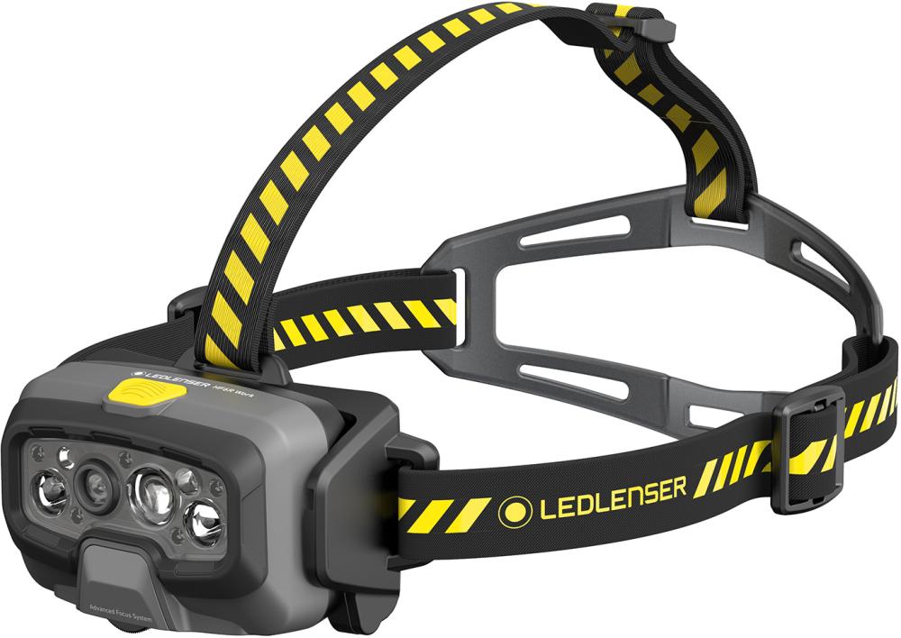 LINTERNA DE CASCO DE BATERÍA HF8R WORK YELLOW 20-1600 LUMEN LEDLENSER