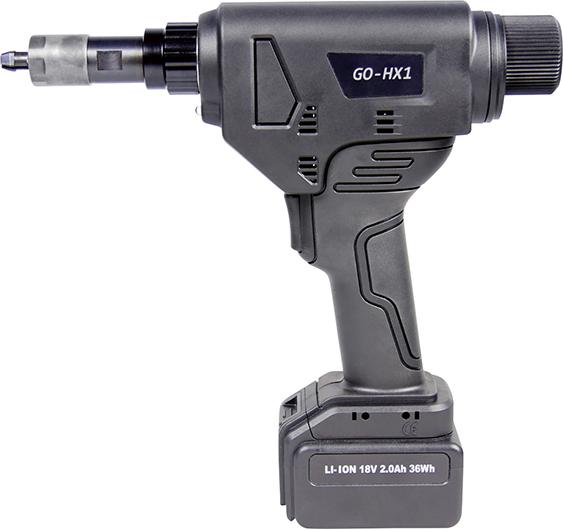 PUNZONADORA HEXAGONAL A BATERÍA GO-HX1 CON 2 BATERÍAS Y CARGADOR GOEBEL