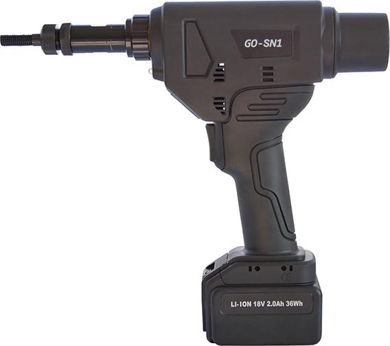 REMACHADORA PARA TUERCAS A BATERÍA GO-SN1 CON 2 BATERÍAS Y CARGADOR GOEBEL