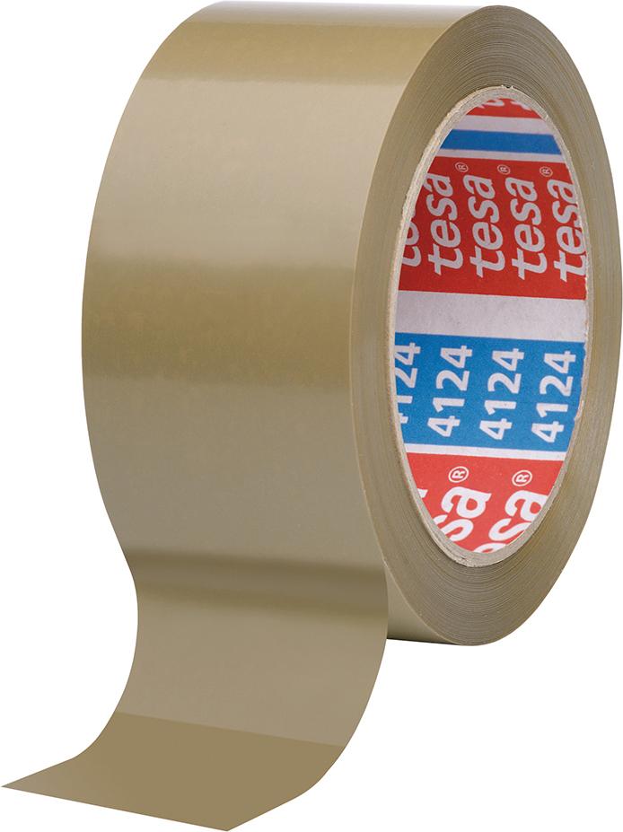 CINTA ADHESIVA PACK 4124 PVC 50MMX66M MARRON TESA