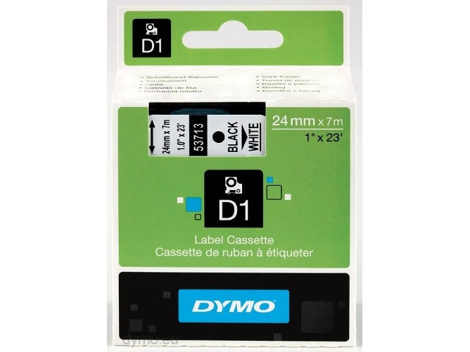 CARTUCHO DE CINTA NEGRO  NO.53713,24MMX7M DYMO