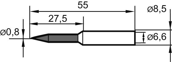 PUNTA SOLDADURA REPUESTO PUNTA LÁPIZ 0,8MM ERSA