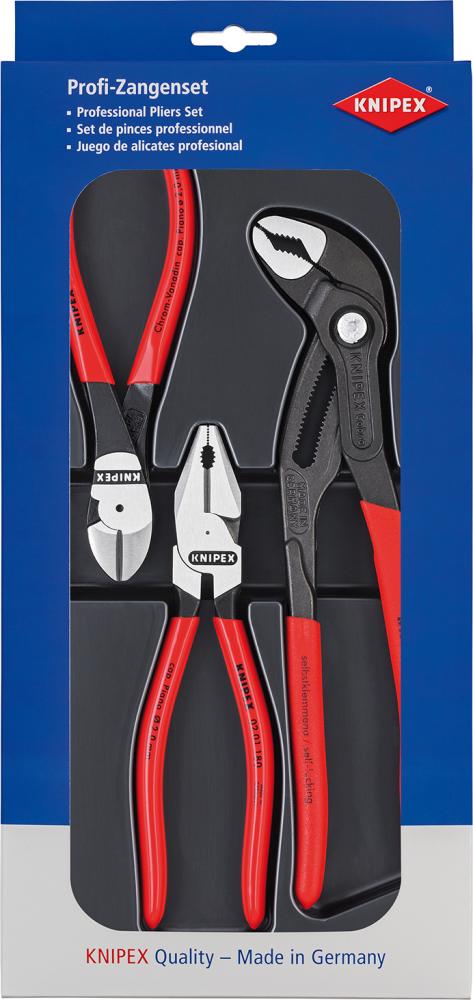 JUEGO DE ALICATES KRAFT 3 PZAS KNIPEX