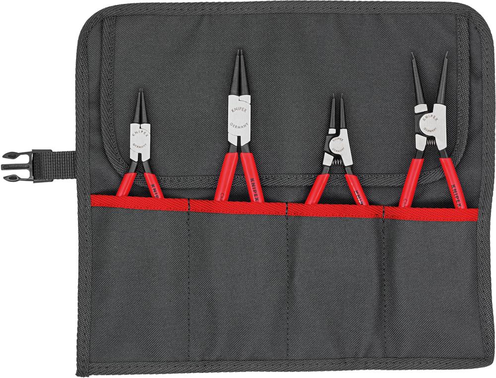 JGO ALICATES P/ CIRCLIPS EN BOLSA ENROLLABLE4 PZAS KNIPEX