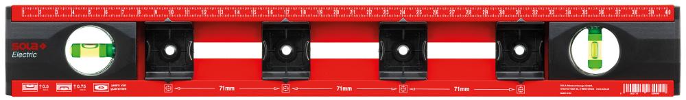 NIVEL BURBUJA DE MARCADO ELECTRIC 41CM SOLA