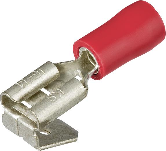 CASQUILLOS CONECTORES    PLANOS ROJOS C.DERIVACION0,5-1,0MM2 A 100UD. KNIPEX