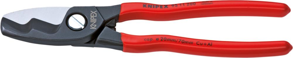 CORTACABLES CON MANGO    DE PLÁSTICO 200 MM  KNIPEX