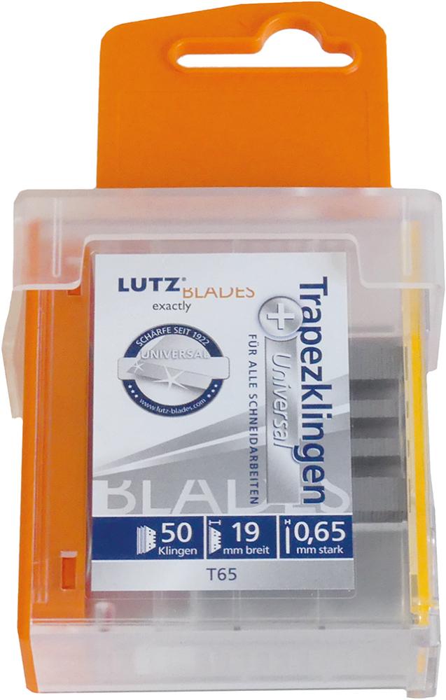 HOJA TRAPEZOIDAL ESTANDAR0,65MM PAQUETE C/ 50 U.LUTZ BLADES