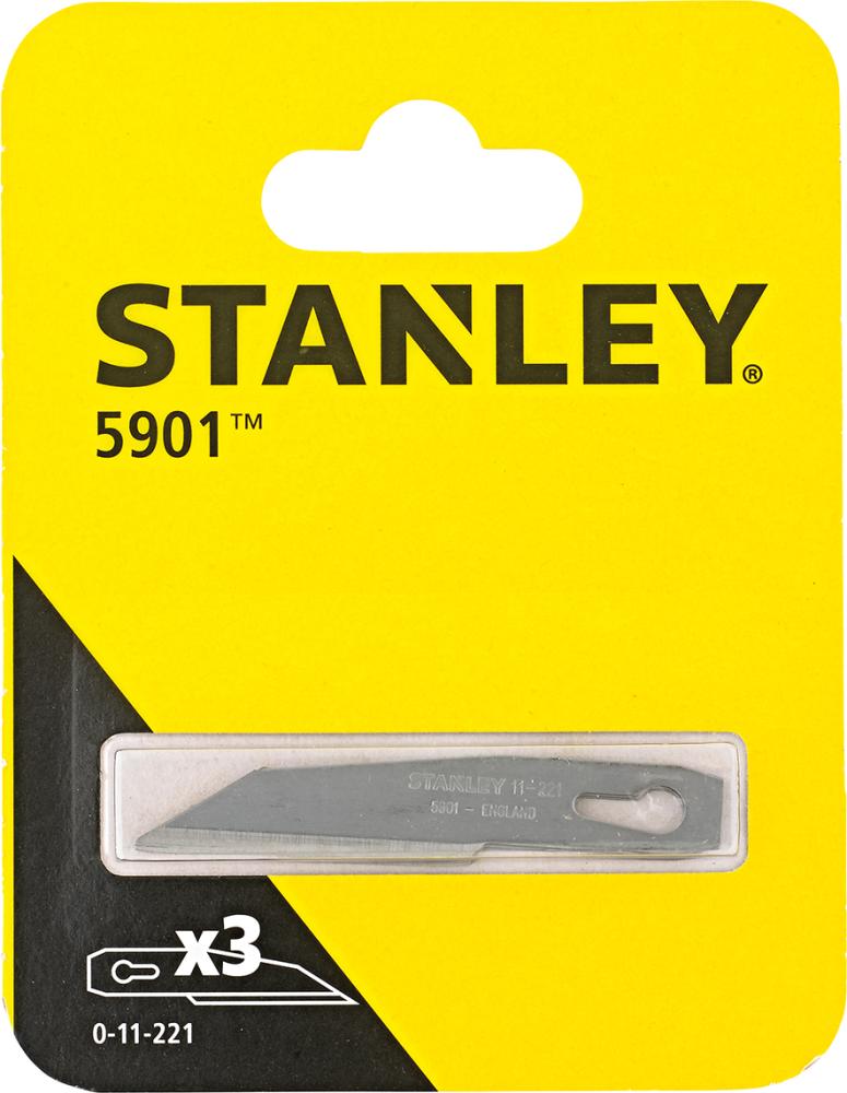 CUCHILLA DE RECAMBIO TARJETA SB DE 3UNIDADES STANLEY 0-11-221