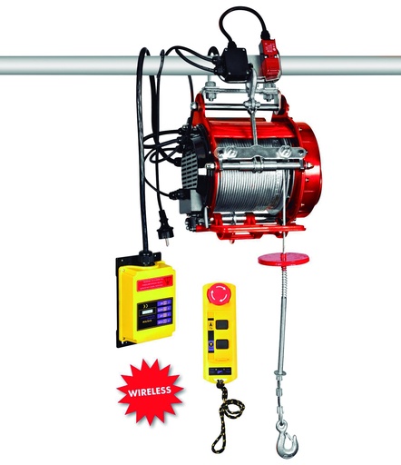 [P-854 758611038] POLIPASTO ELÉCTRICO DE CABLE PH400-R - CONTROL REMOTO 400/800 KG