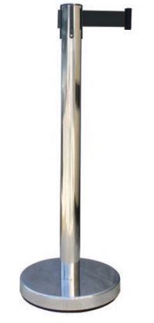 [P-854 758159524] POSTE ALUMINIO ES4SRBK - Ø80 CINTA NEGRA 4,3M