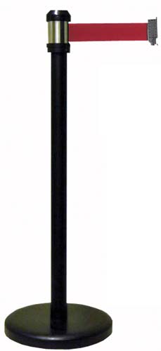 [P-854 758159509] POSTE NEGRO RS2BKRE - Ø50 CINTA ROJA 2,1M