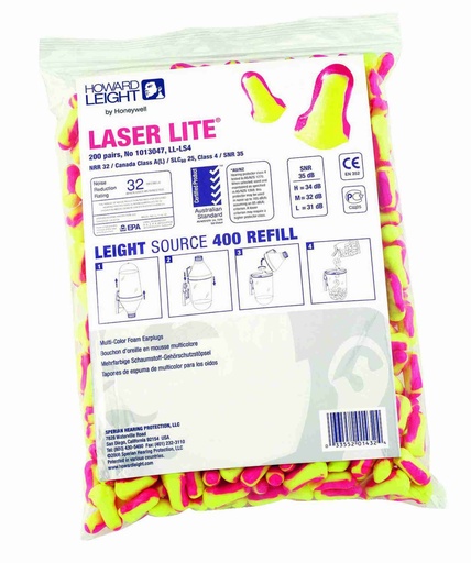 [P-854 1013047] BOLSA DE RELLENO CON TAPONES LASER LITE PARA DISPENSADOR LS400 RECAMBIO LASER LITE