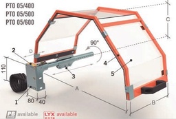 [P-854 3405500] PROTECCION DE TORNO PTO 05/500