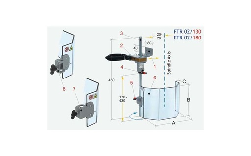 [P-854 3002180] PROTECTOR DE SEGURIDAD UNIVERSAL PARA TALADRO PTR 02/180